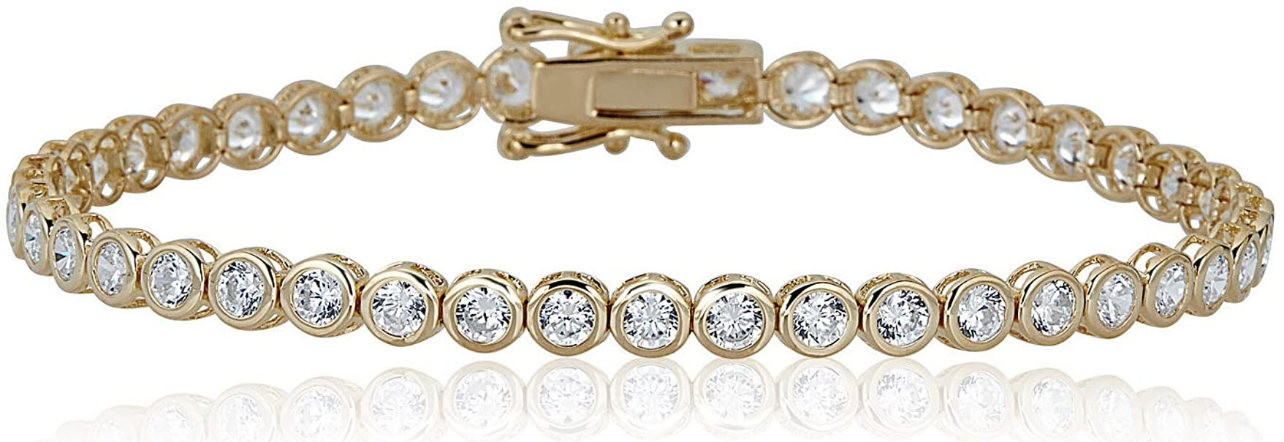 Bezel Set Diamond Tennis Bracelet (1.98 CTW)
