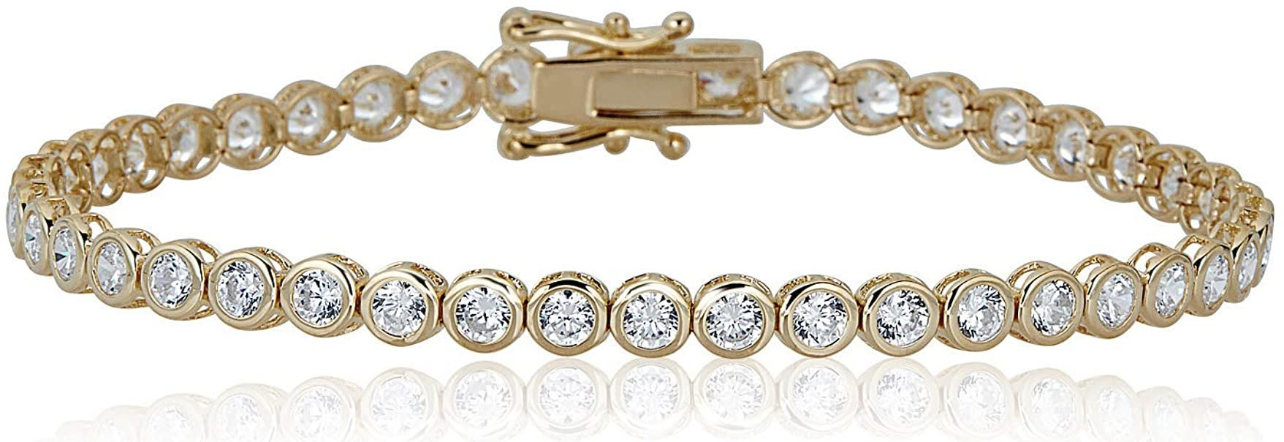 1.98CTW Bezel Set Diamond Tennis Bracelet