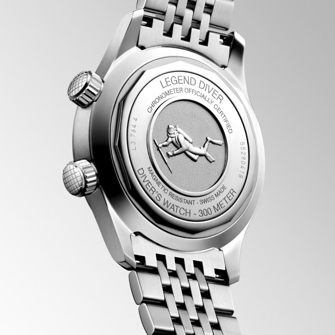 Longines Men's L37644166 Heritage Legend Diver Watch