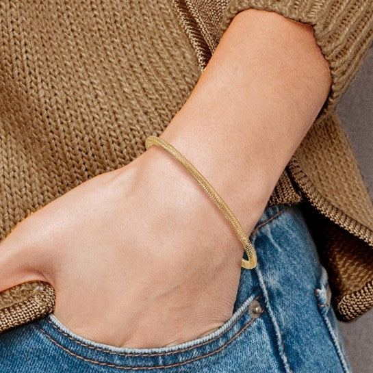 Stretch Mesh Bracelet with Accent Bead