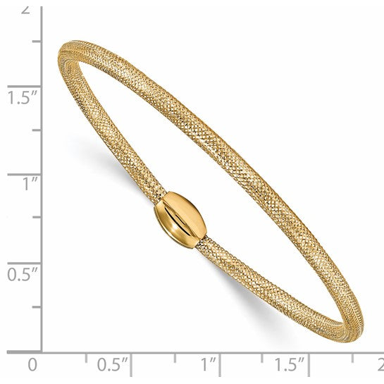 Stretch Mesh Bracelet with Accent Bead