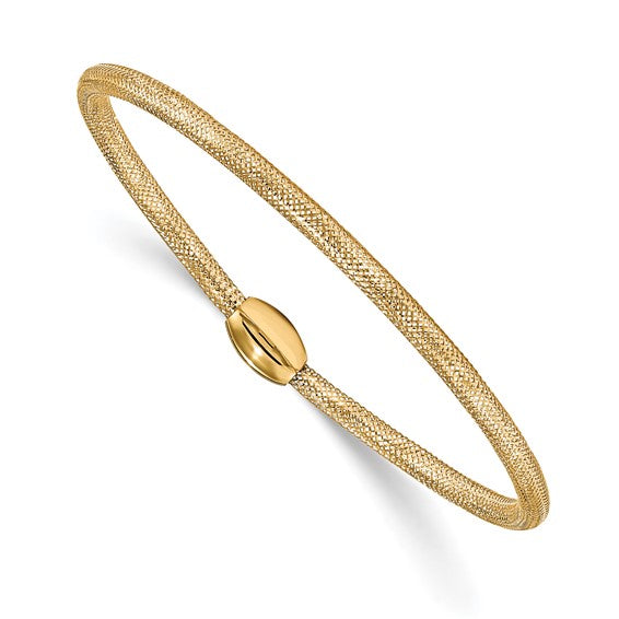 Stretch Mesh Bracelet with Accent Bead