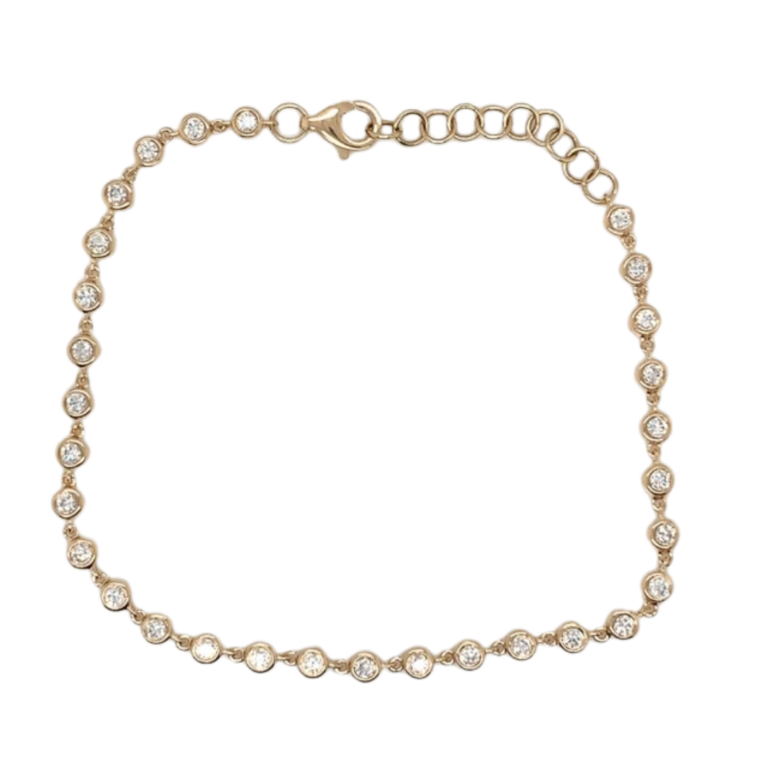 Diamond Bezel Set Bracelet