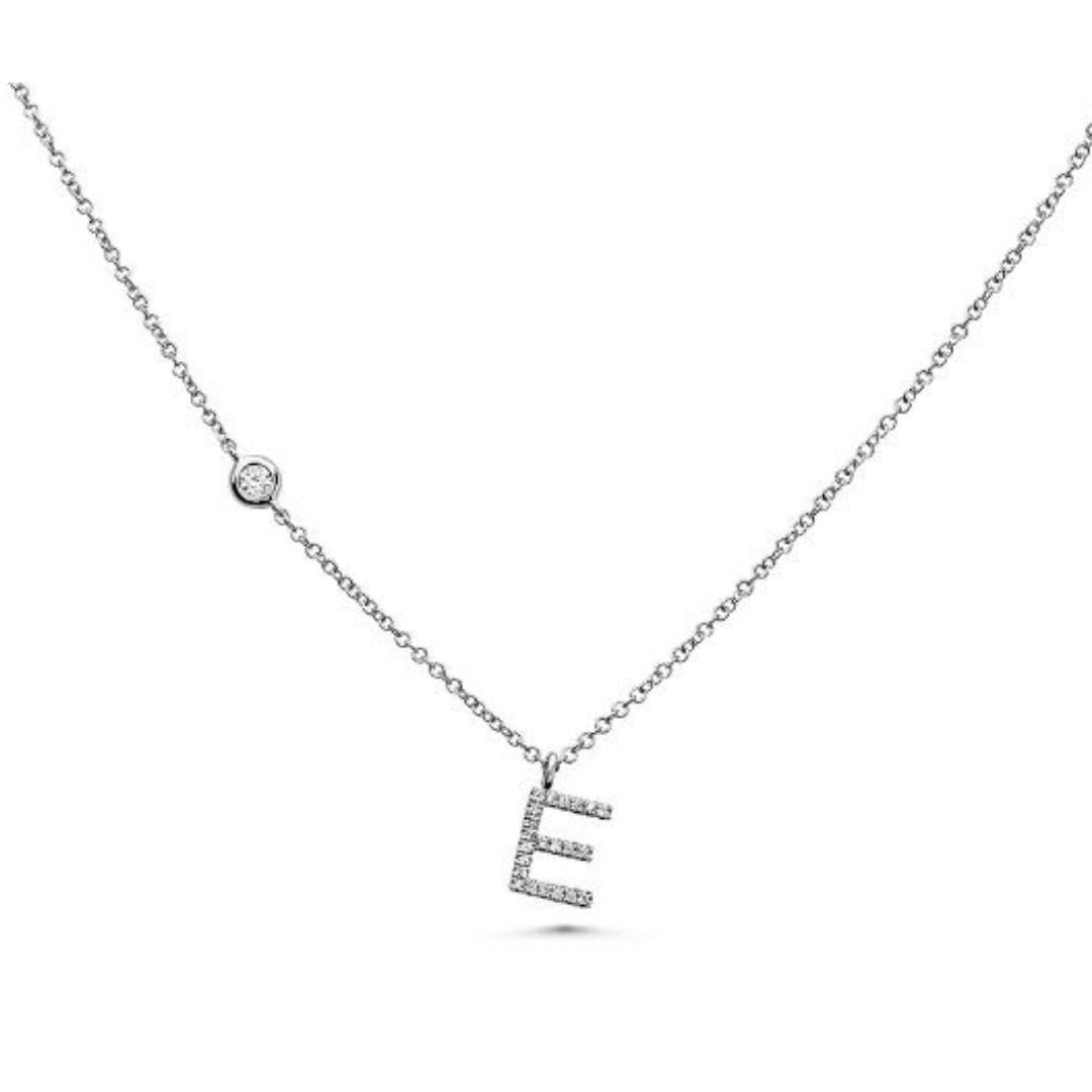 Diamond Initial Necklace