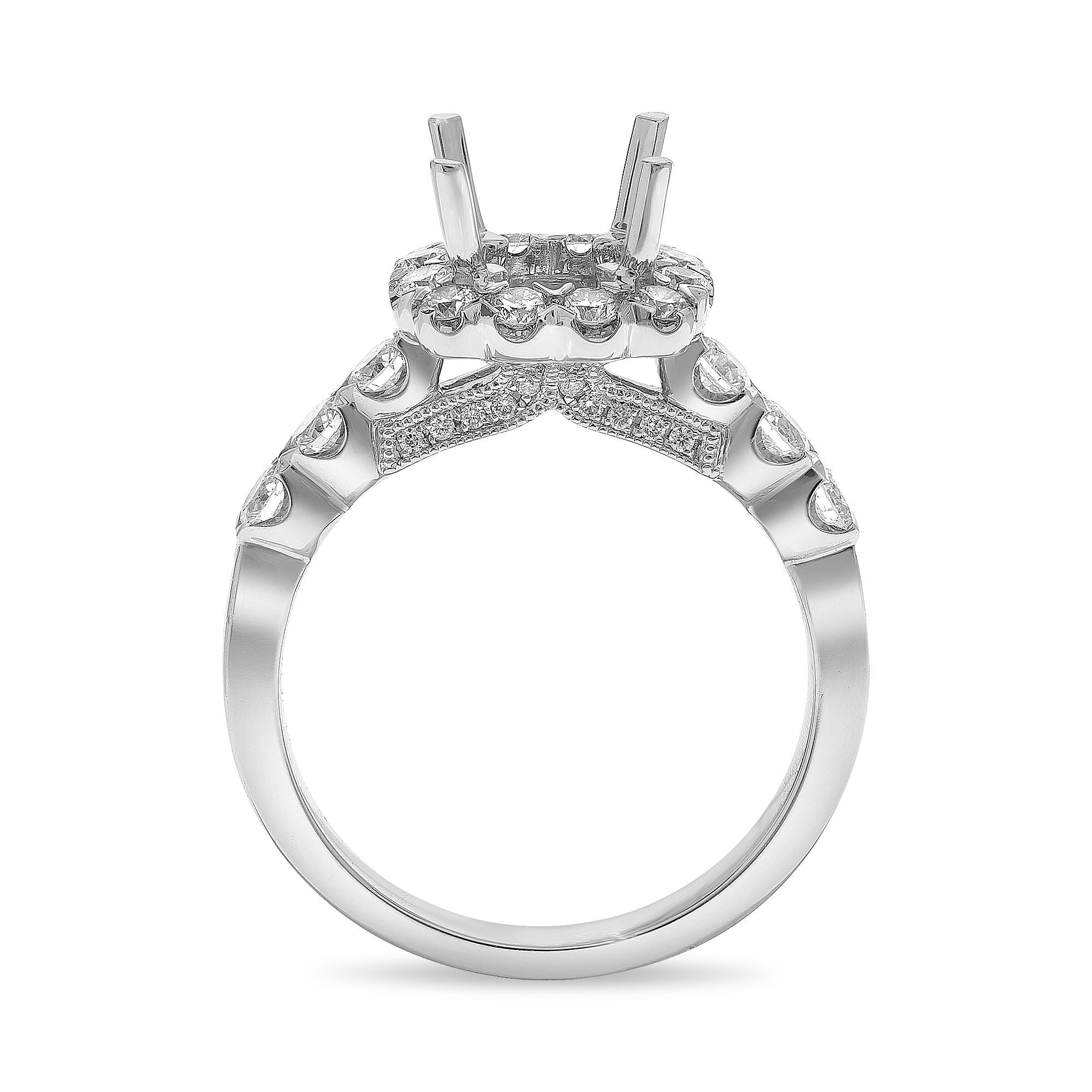 Halo Engagement Ring Setting