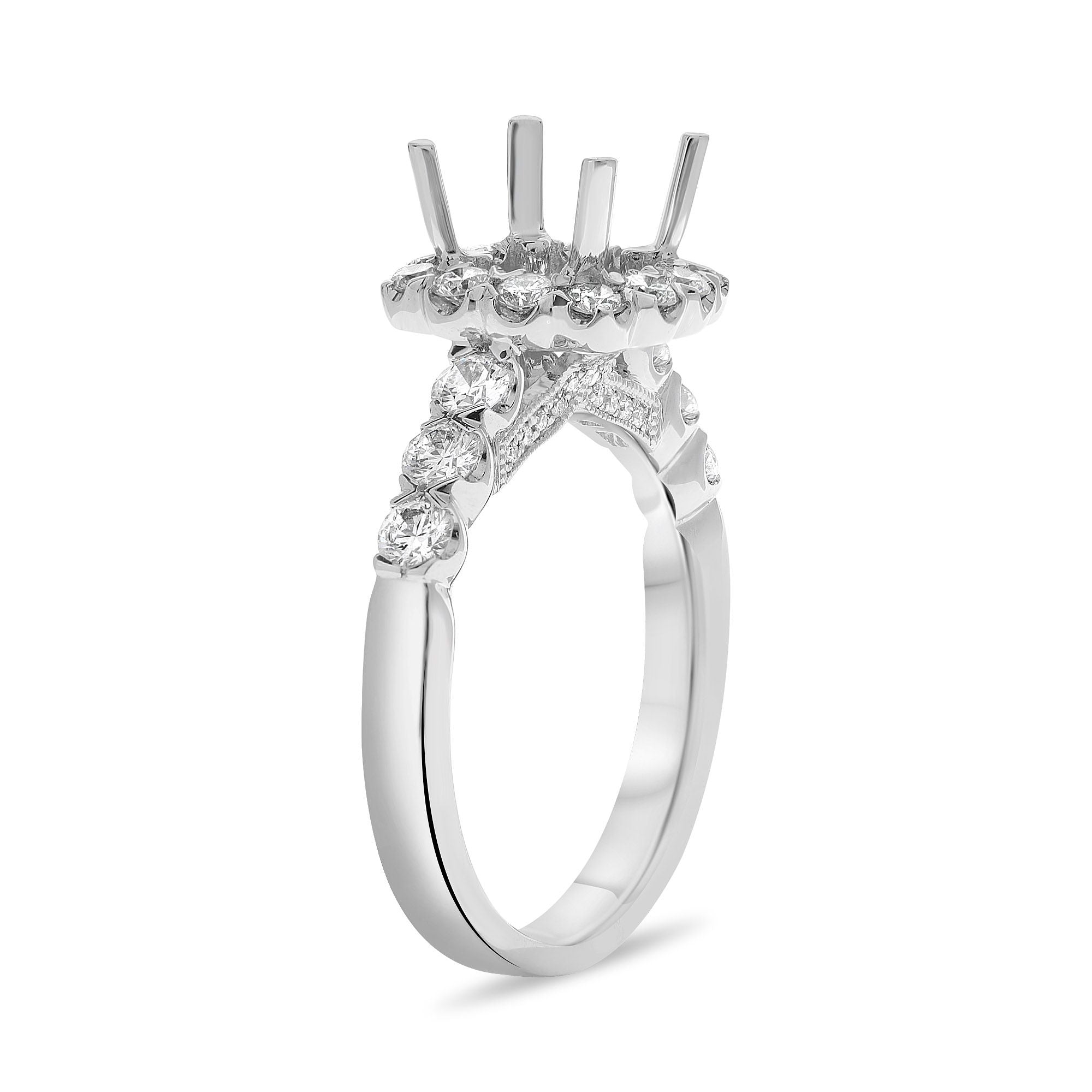 Halo Engagement Ring Setting