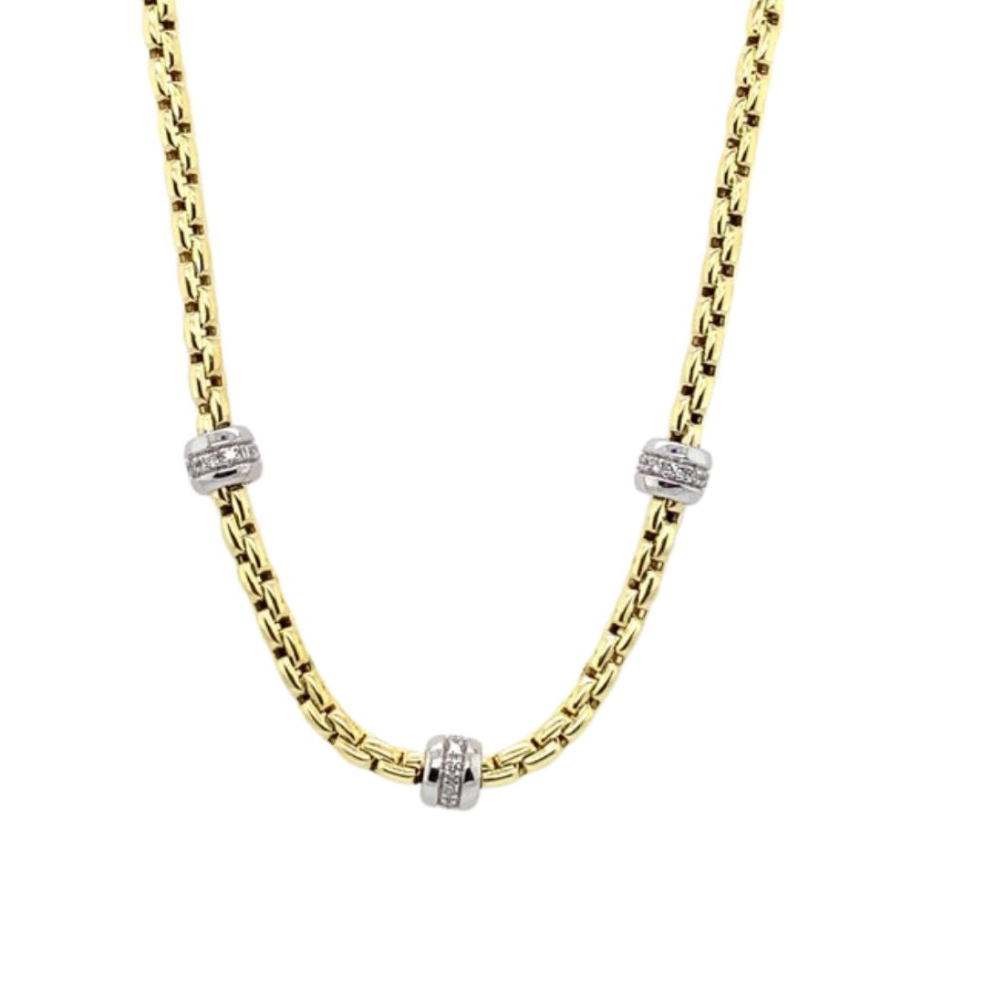 Diamond Beaded Necklace