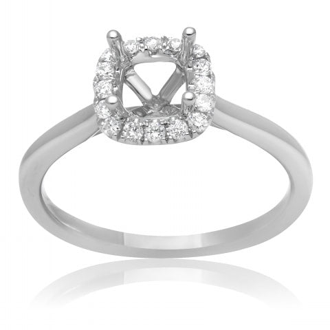 Halo Diamond Engagement Ring Setting