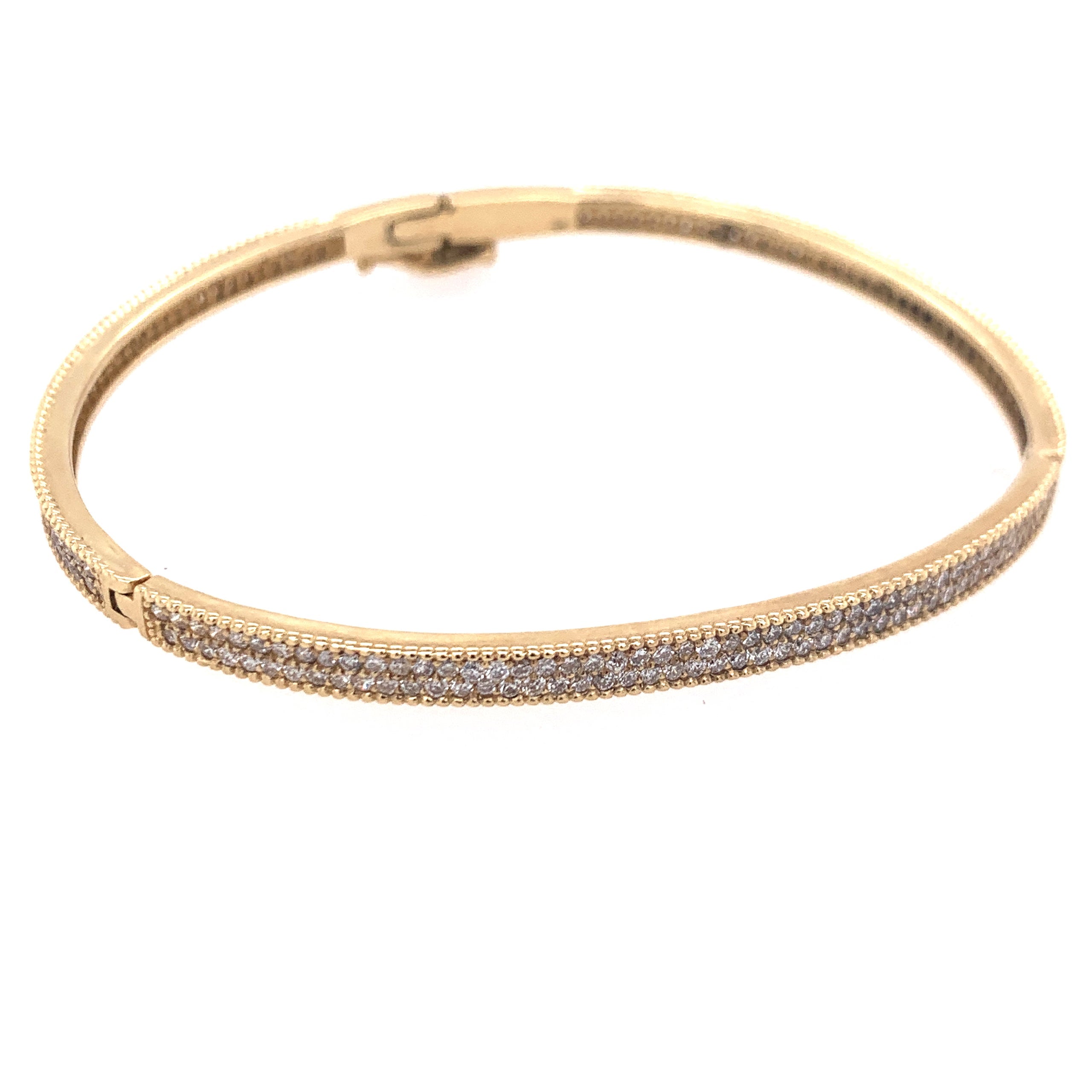 Diamond Hinged Bangle