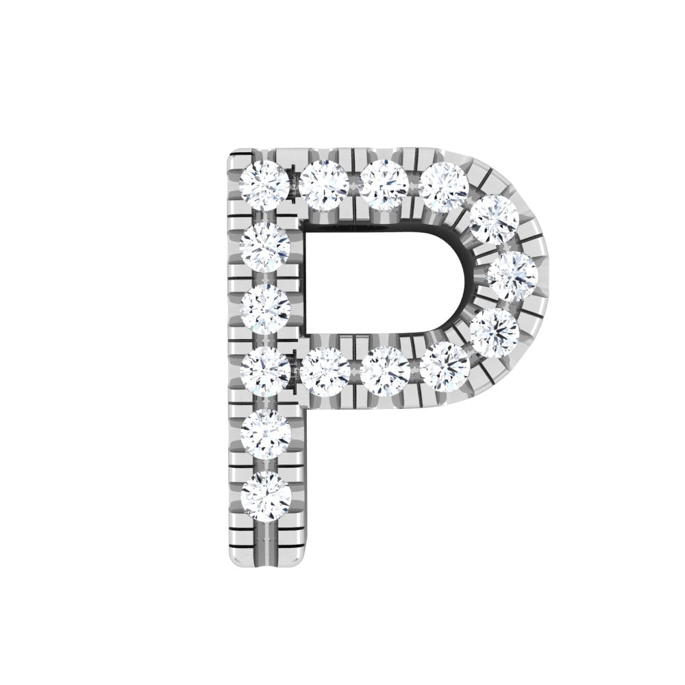 Diamond Initial Slide Pendant