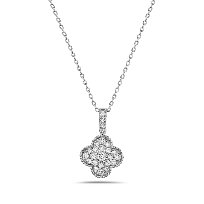 Diamond Clover Pendant