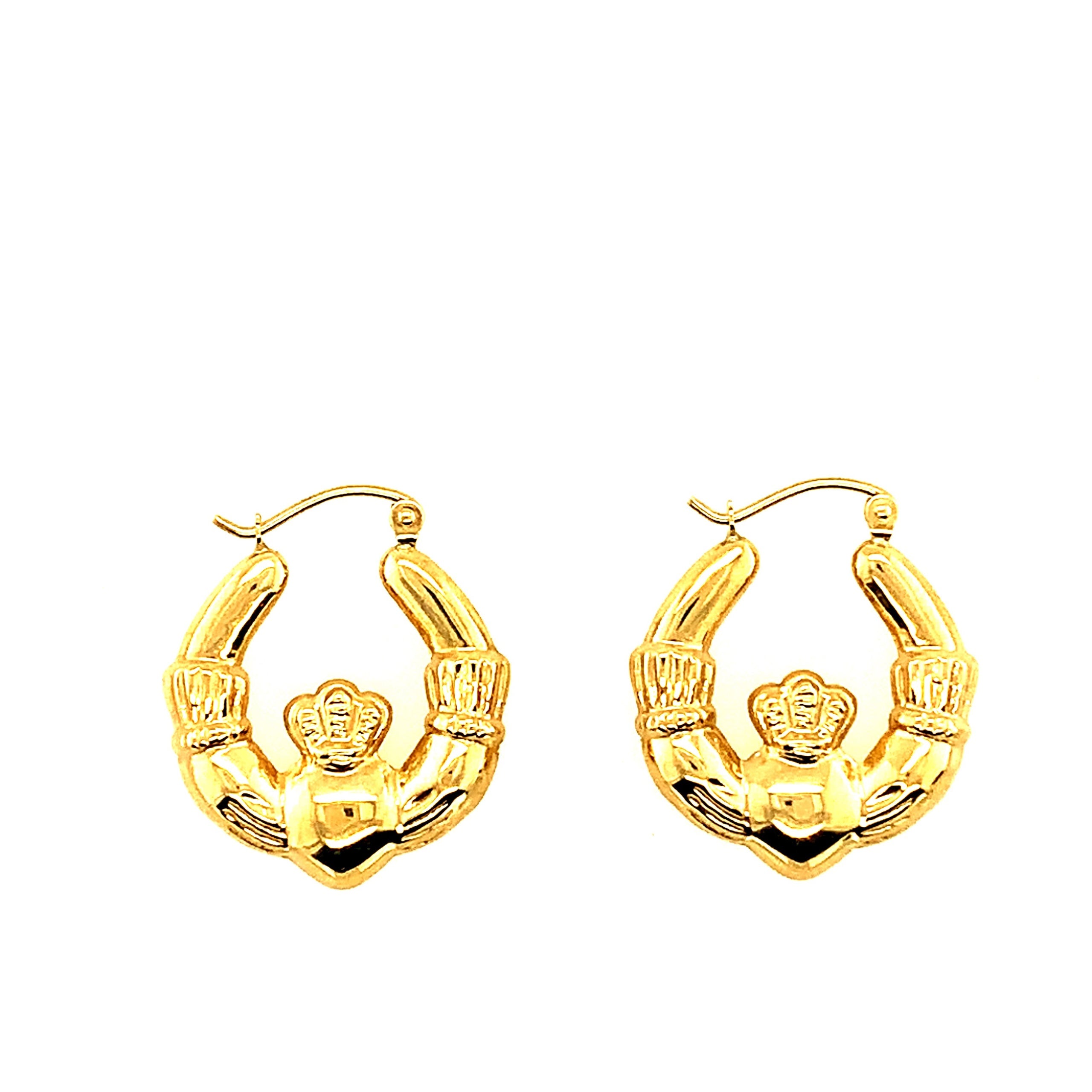 Claddagh Hoop Earrings