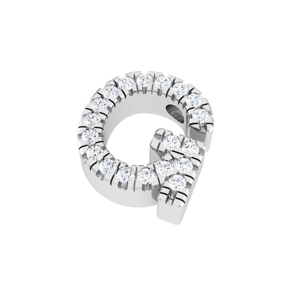 Diamond Mini Initial Slide Pendant
