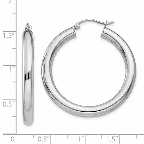 4MM Tube Hoop Earrings
