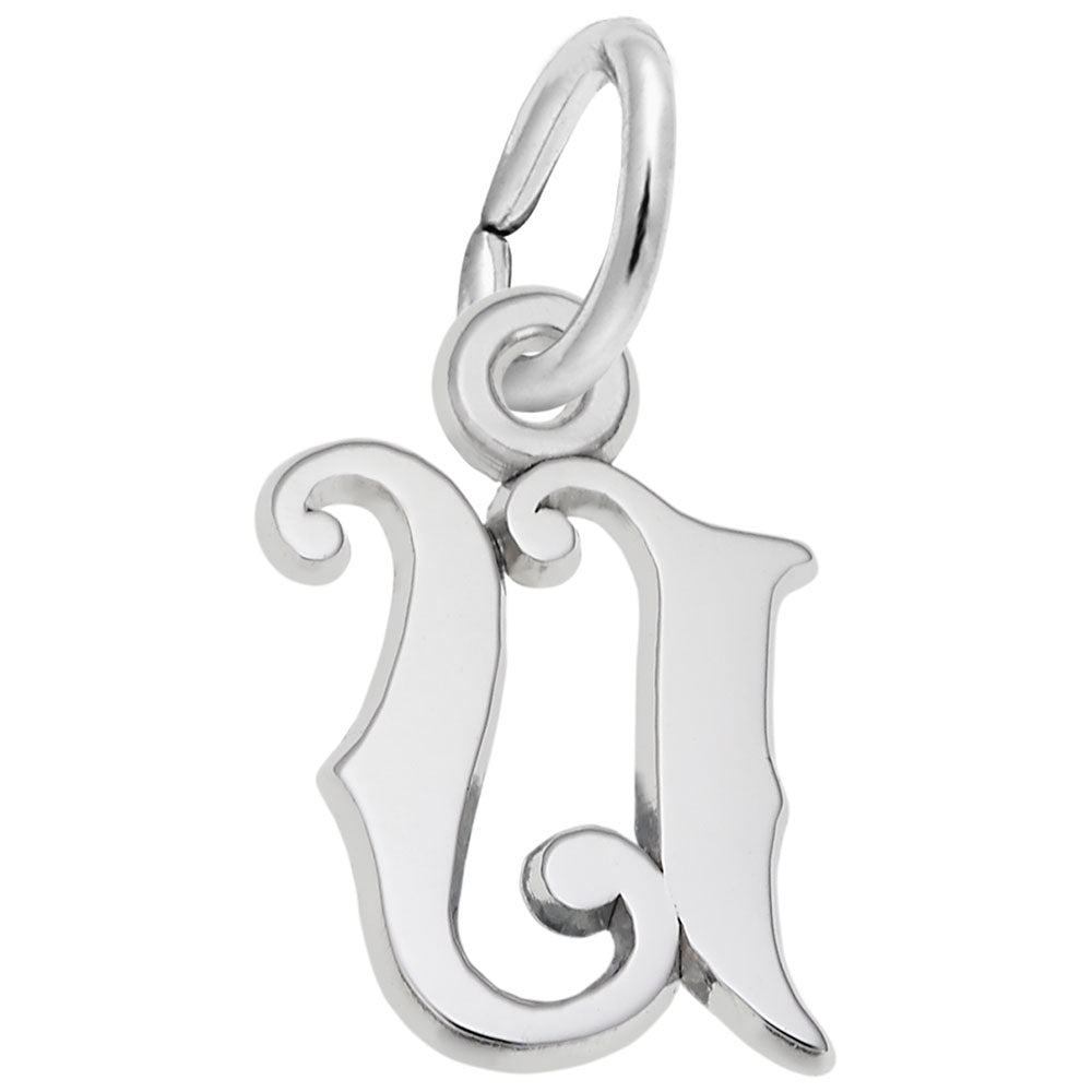 Rembrandt Charms Curly Initial Accent Charm