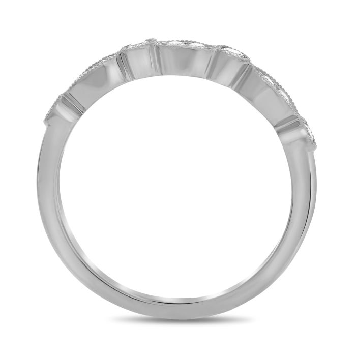 Diamond Stackable Milgrain Ring