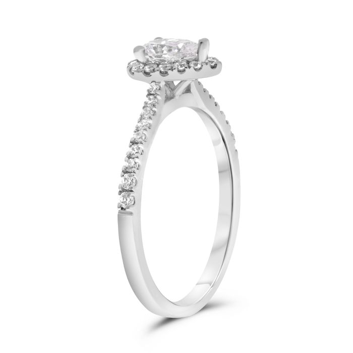 Diamond Pear Shaped Engagement Ring Setting