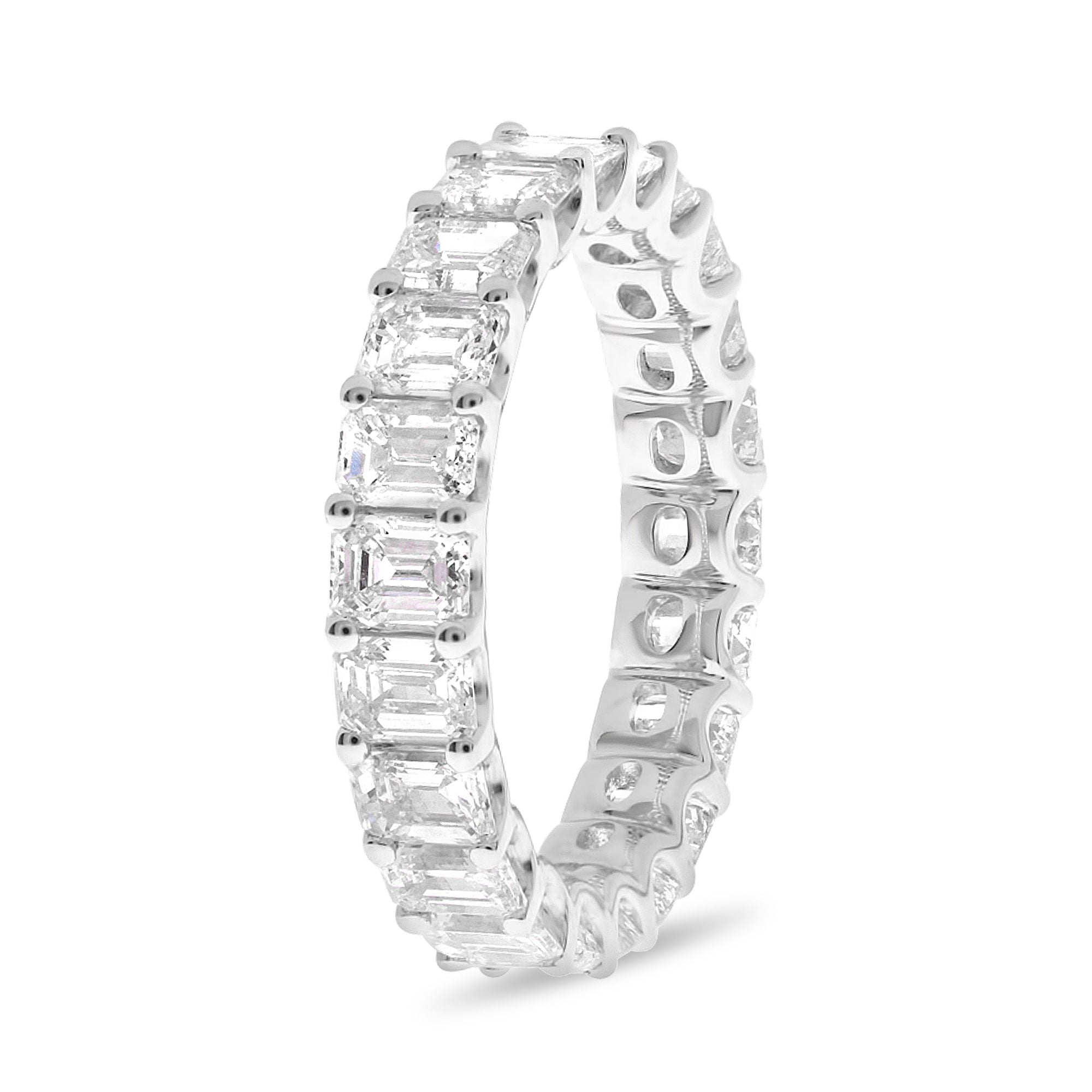 Emerald Cut Diamond Eternity Band