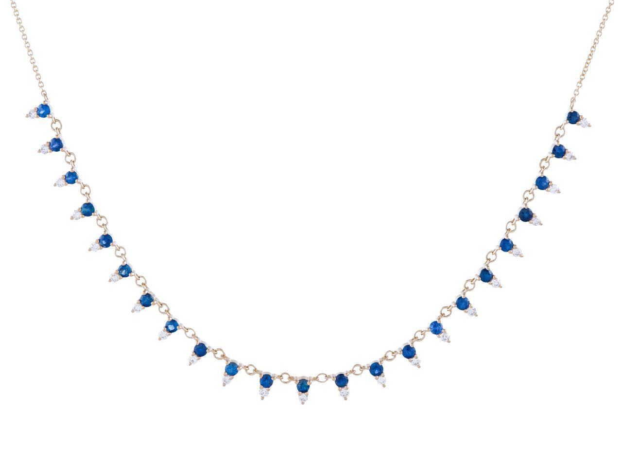 Sapphire and Diamond Necklace