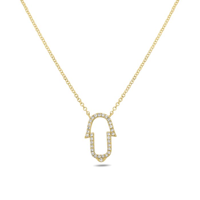 Diamond Hamsa Necklace