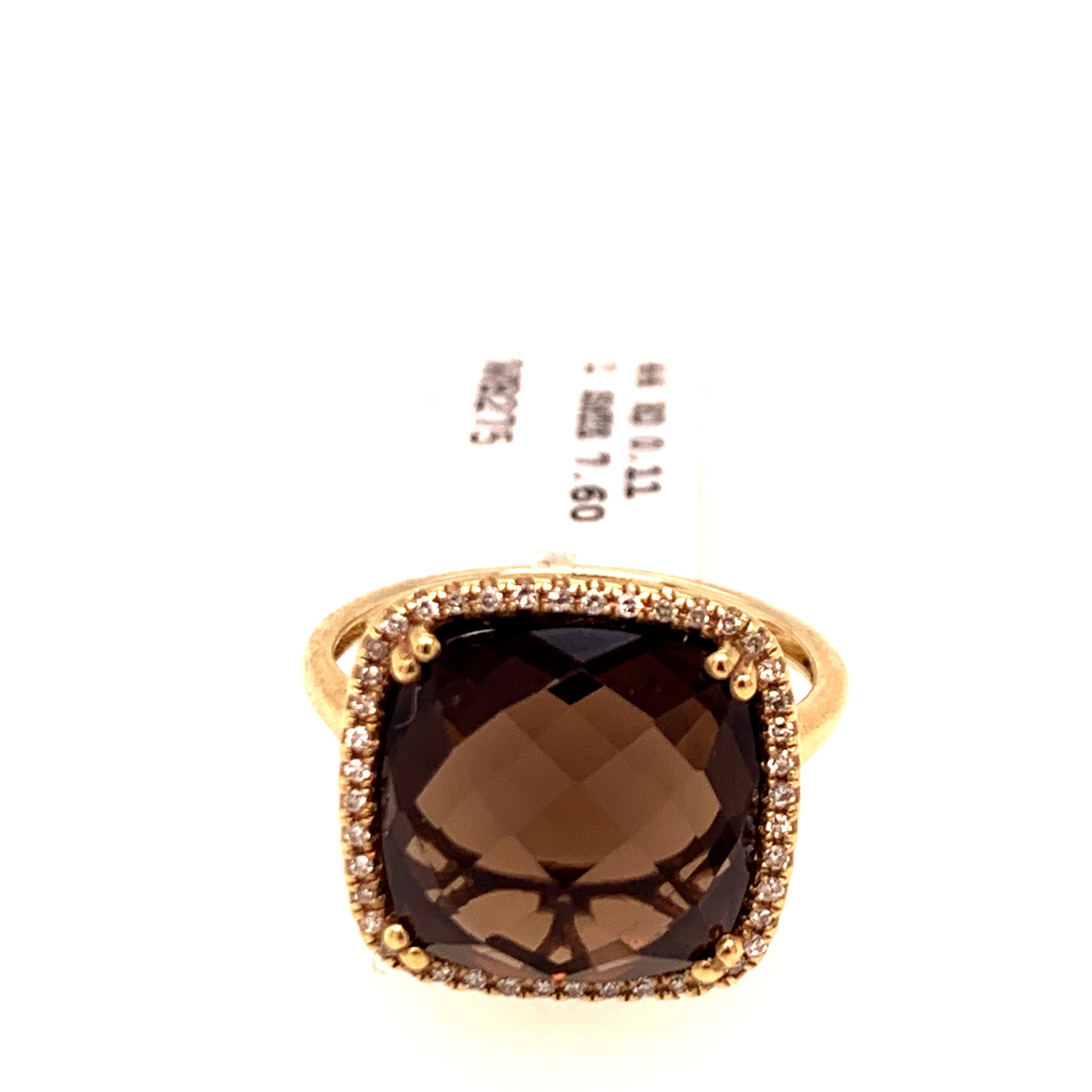 Smokey Brown Topaz Diamond Ring Marquis Jewelers