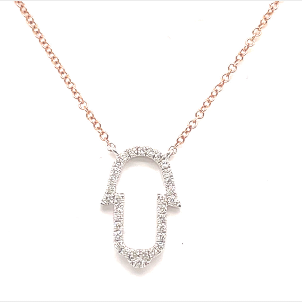 Diamond Hamsa Necklace