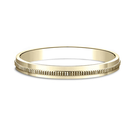 Milgrain Wedding Band