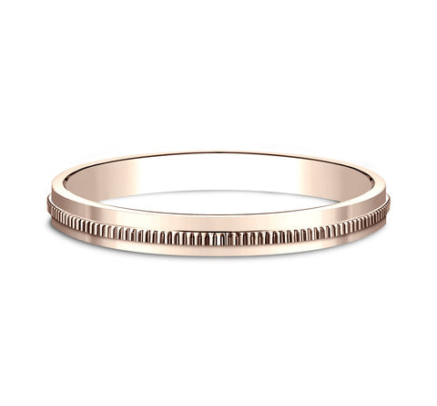 Milgrain Wedding Band