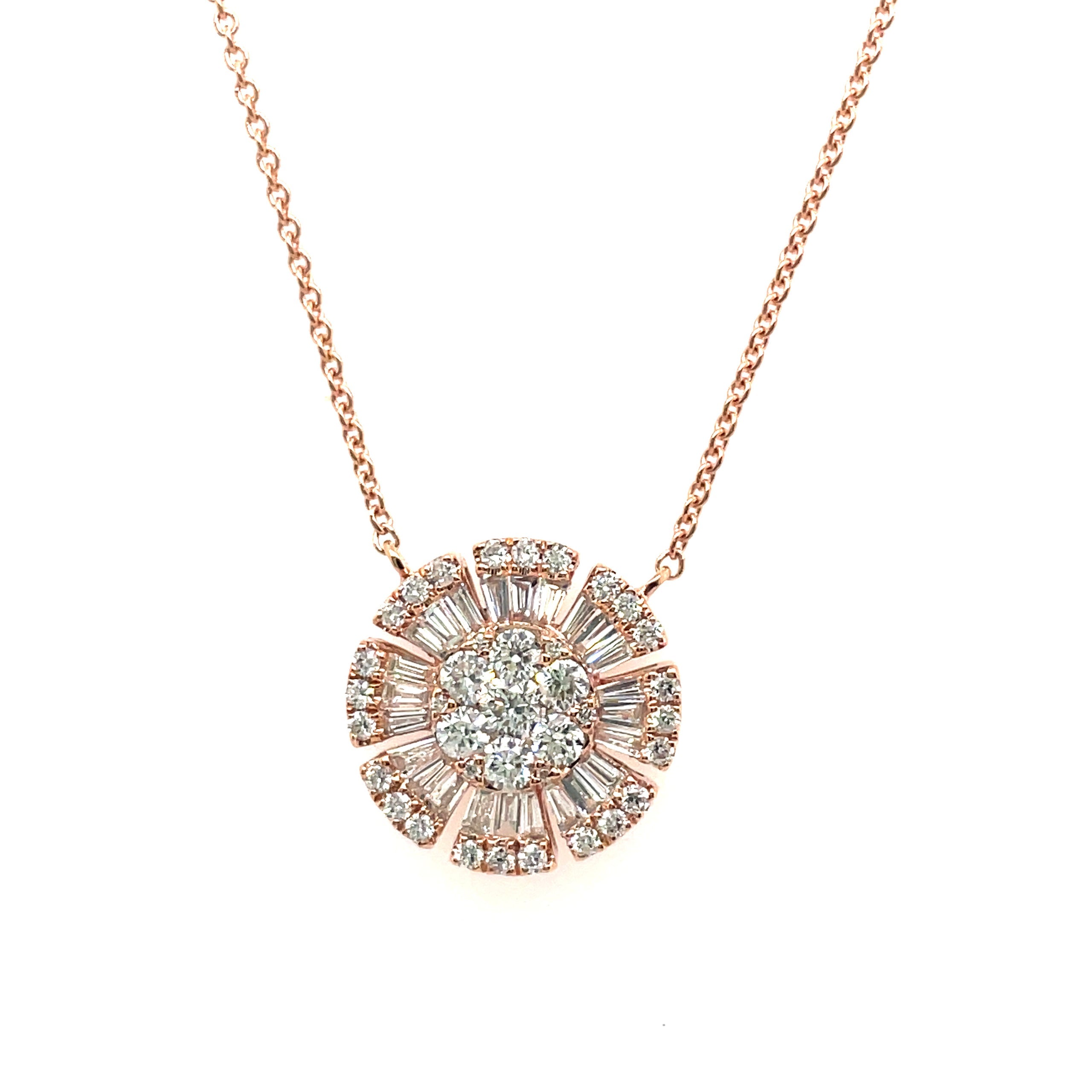 Multi diamond pendant necklace Outlet