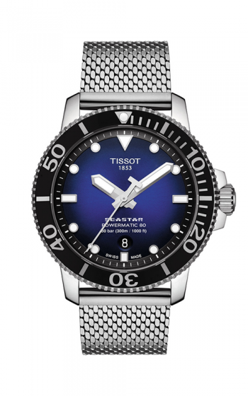 Tissot seastar 1000 automatic blue dial men's watch deals