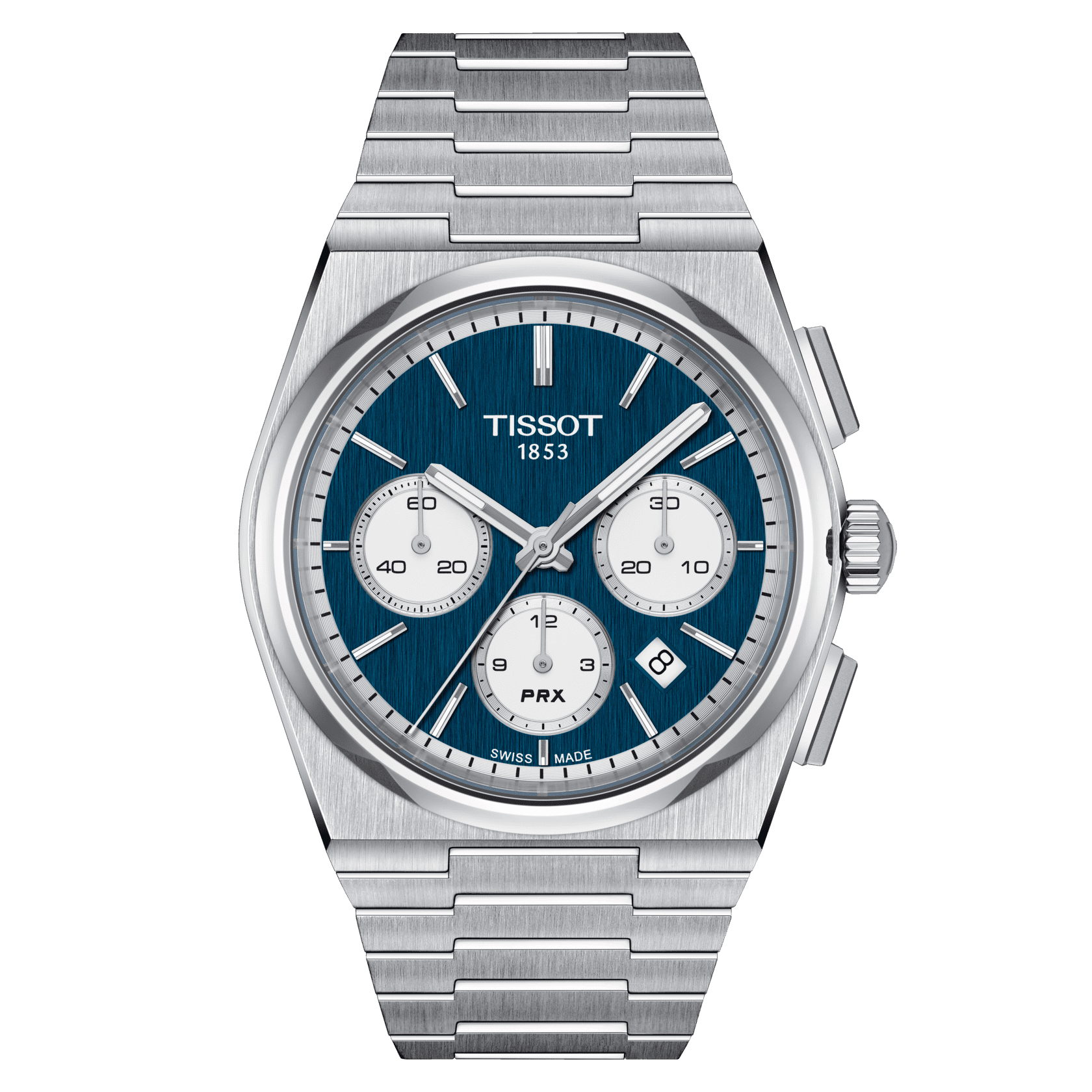 Tissot blue top dial men's watch