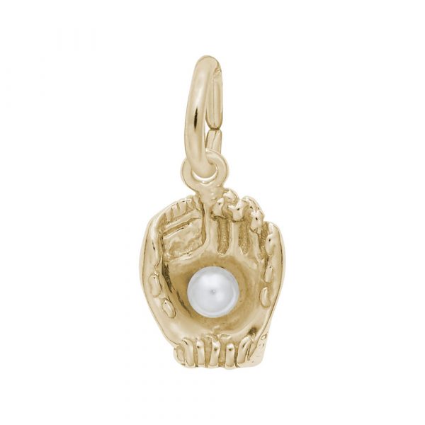 Rembrandt Charms Baseball Glove with Pearl Charm