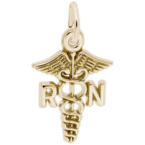 Rembrandt Charms Small RN Caduceus Charm