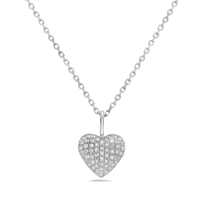 Diamond Heart Pendant Necklace