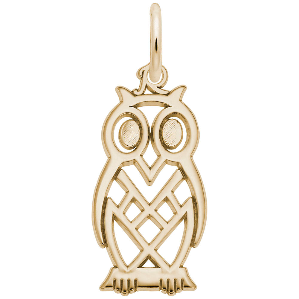 Rembrandt Charms Flat Owl Charm