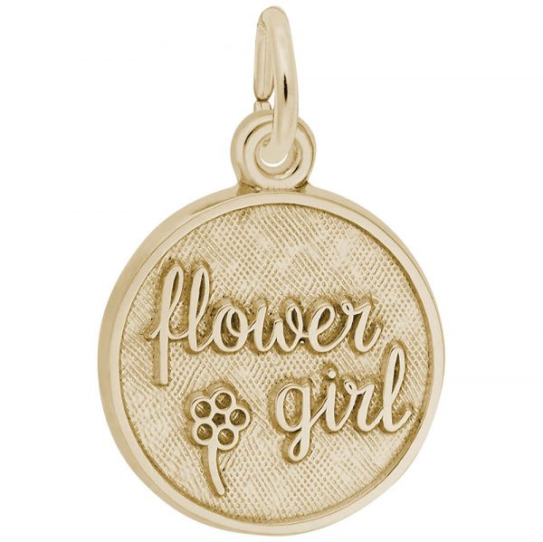 Rembrandt Charms Flower Girl Disc Charm