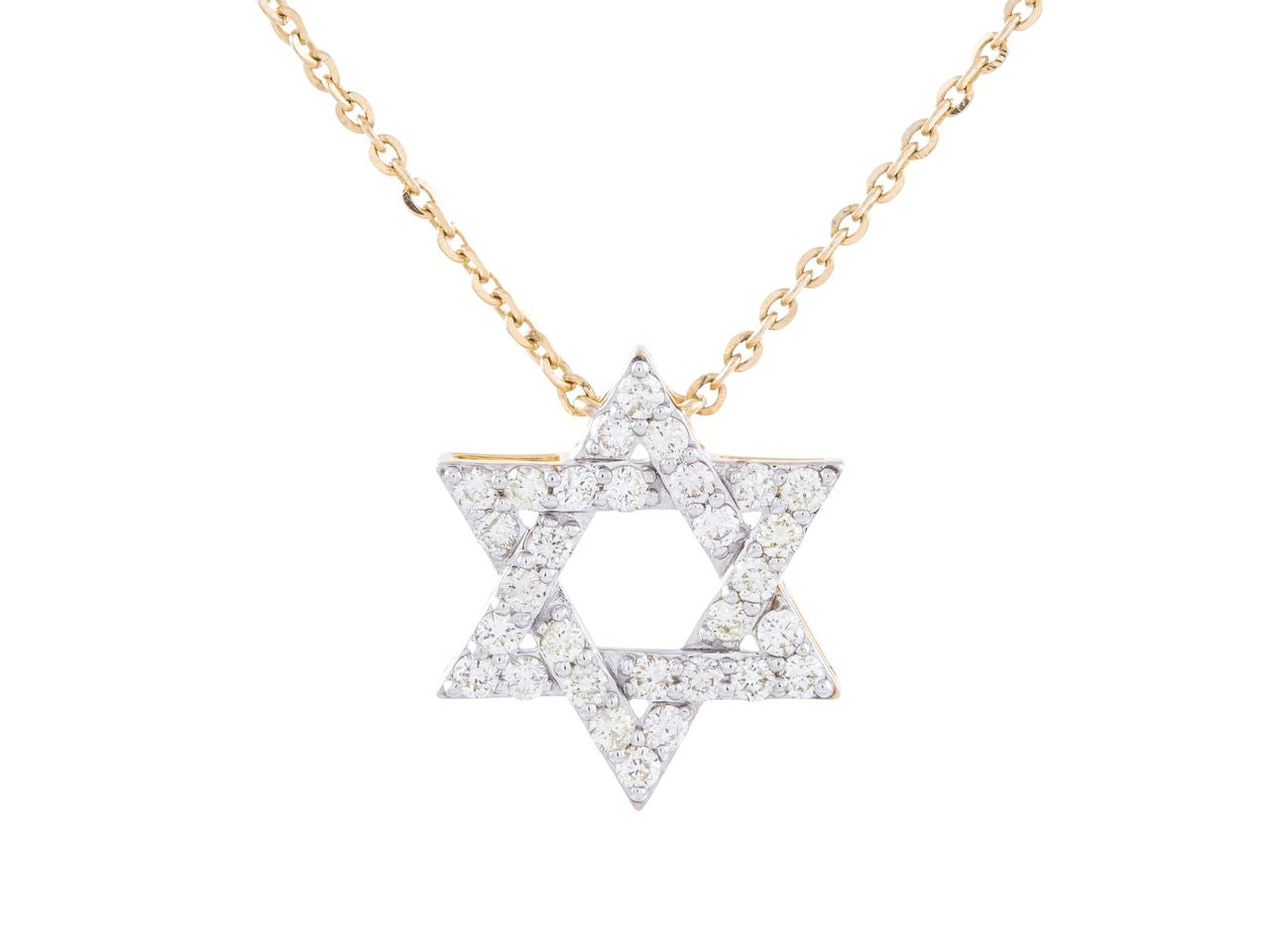 Diamond Star of David Necklace