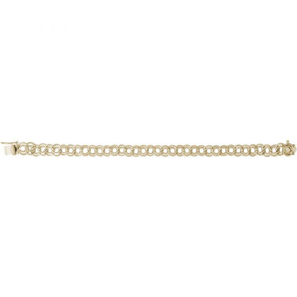 Rembrandt Charms Large Double Link Curb Classic Bracelet