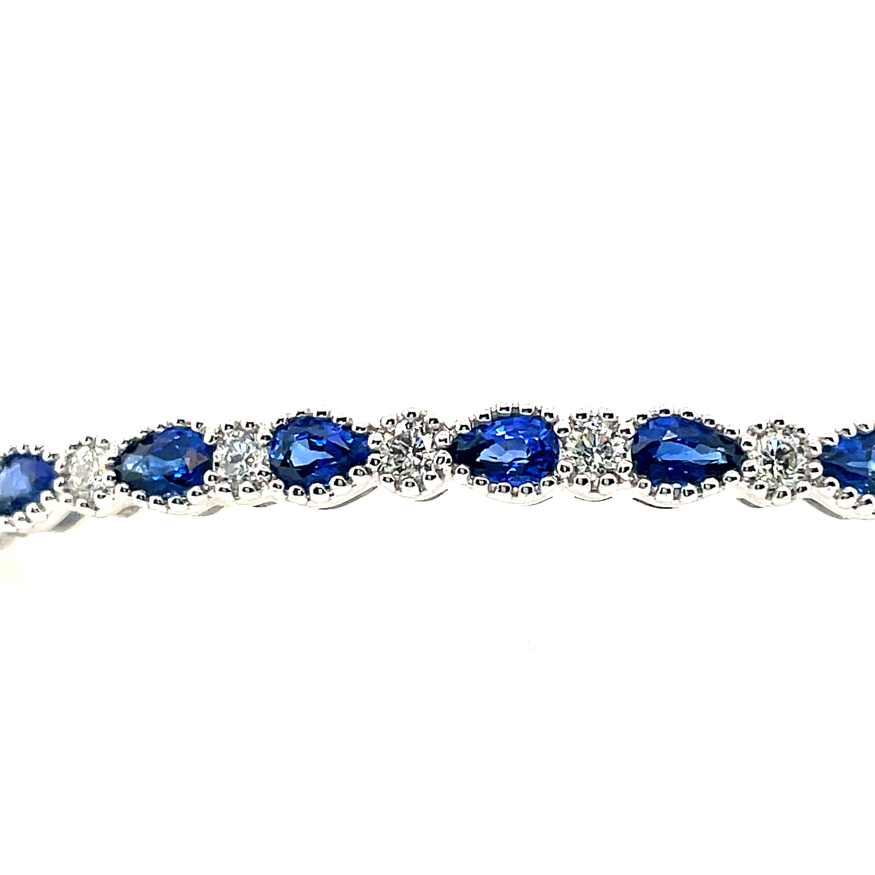 Sapphire and Diamond Bangle Bracelet
