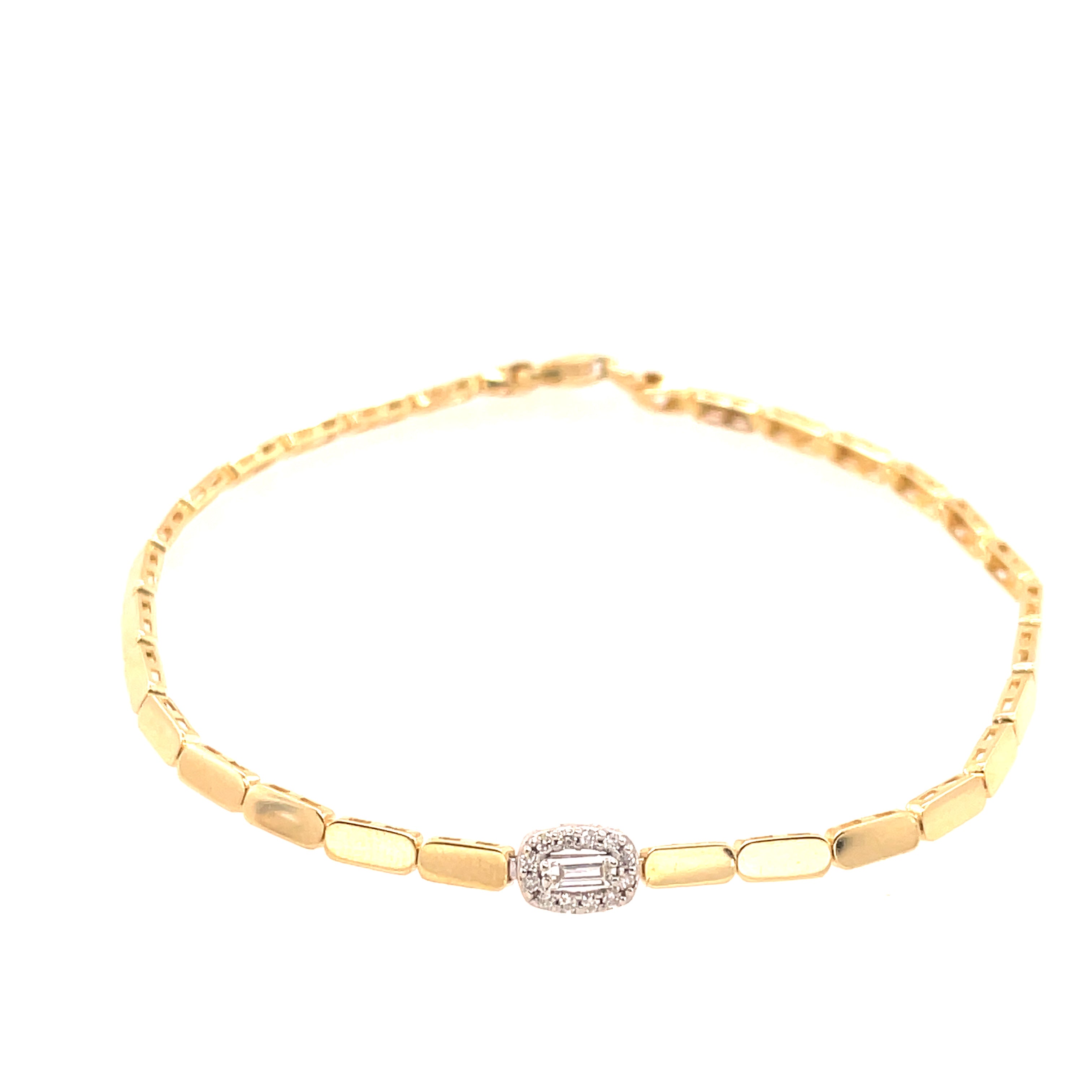 Diamond Single Station Stacking Bracelet