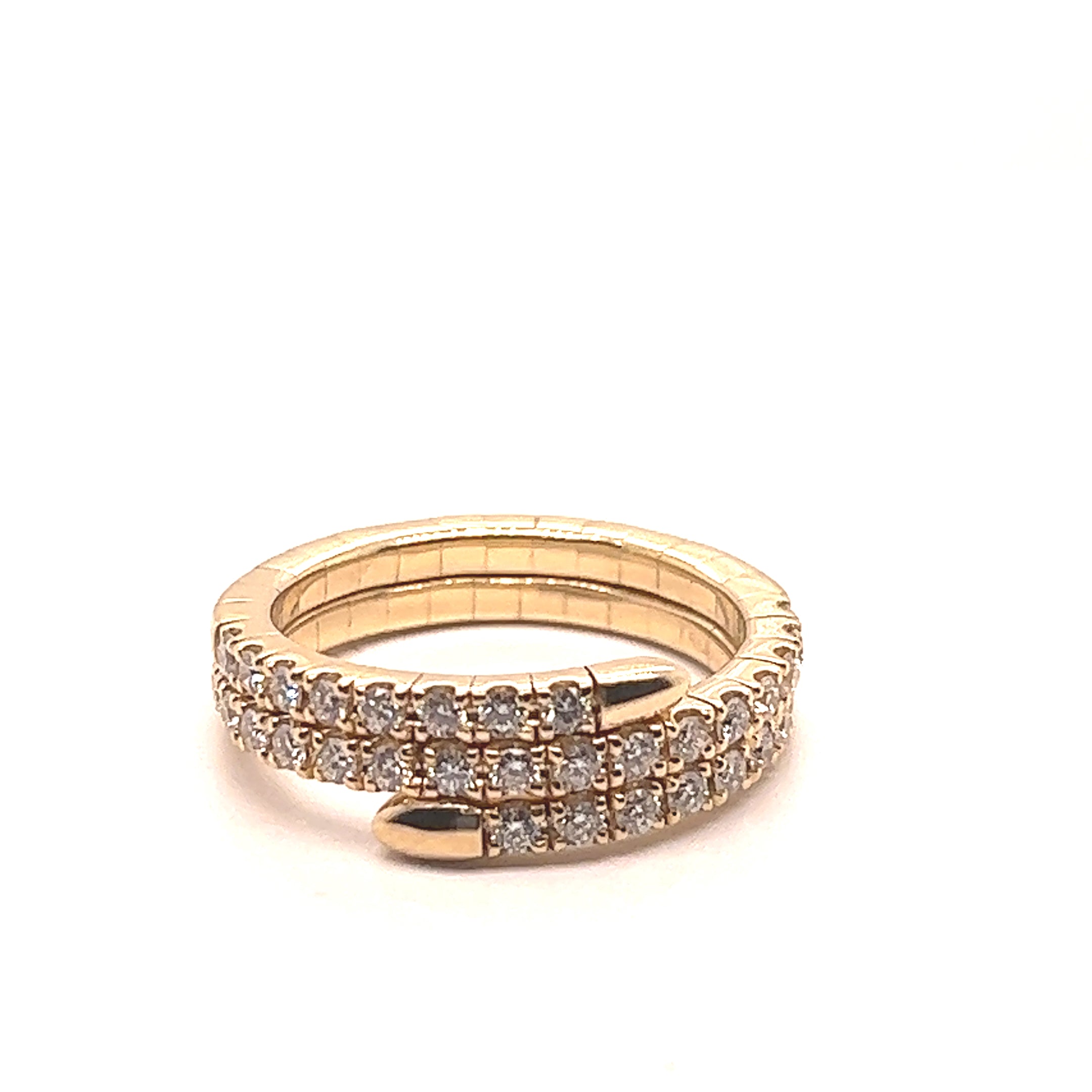 Diamond Flexible Coil Ring