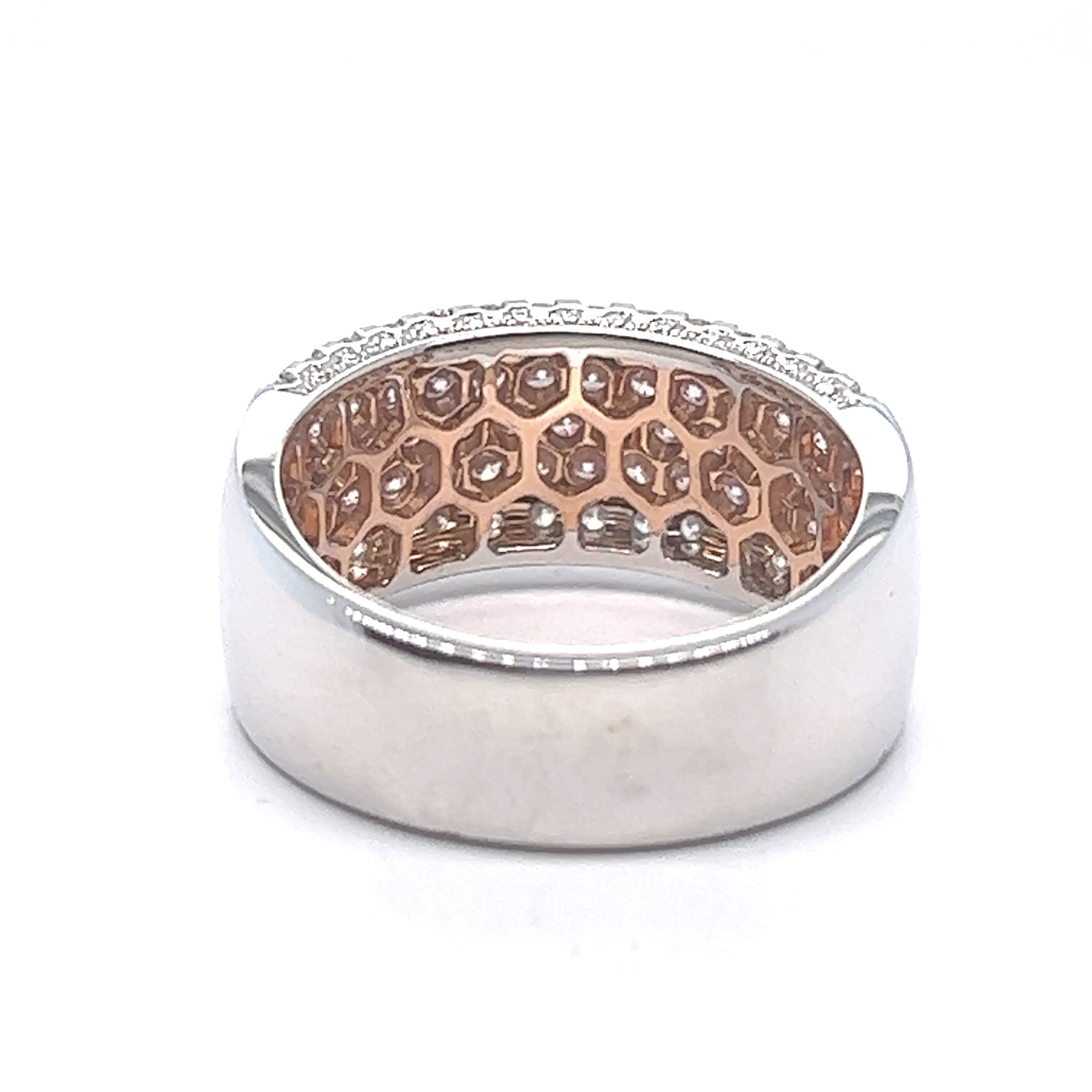 Two-Tone Pave Diamond Eternity Band