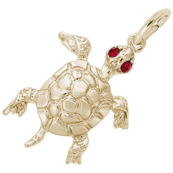 Rembrandt Charms Turtle with Stones Charm