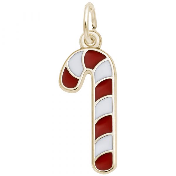 Rembrandt Charms Red & White Candy Cane Charm