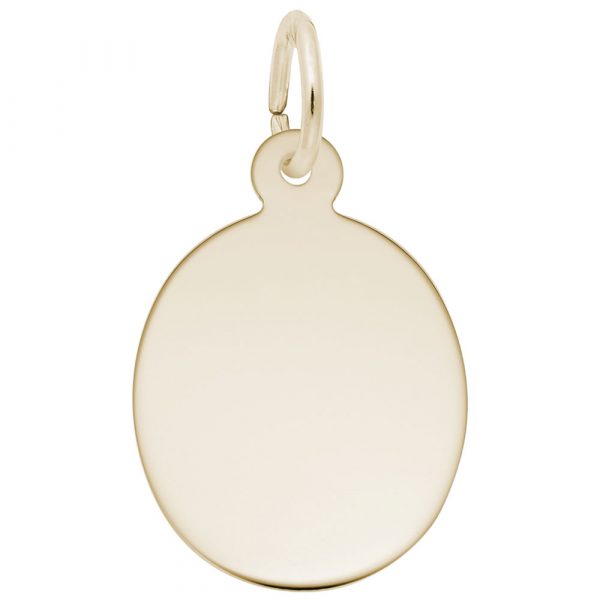 Rembrandt Charms Oval Disc Charm