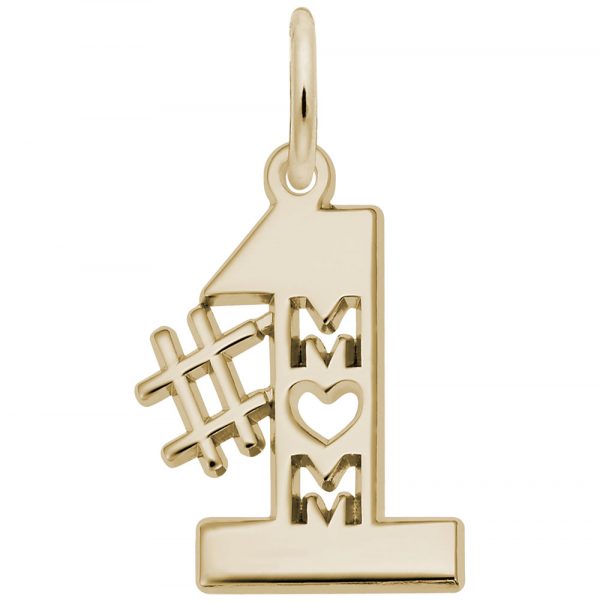 Rembrandt Charms Number One Mom Charm