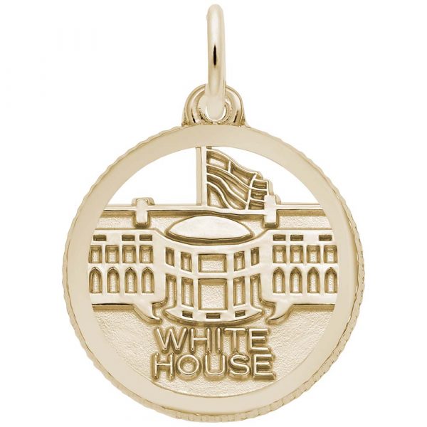 Rembrandt Charms White House Disc Charm