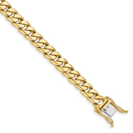 7MM Solid Gold Cuban Link Bracelet