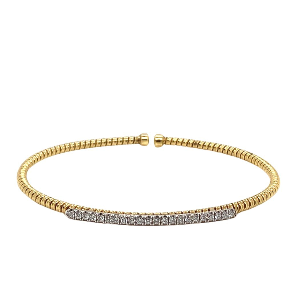 Diamond Bar Bangle Bracelet