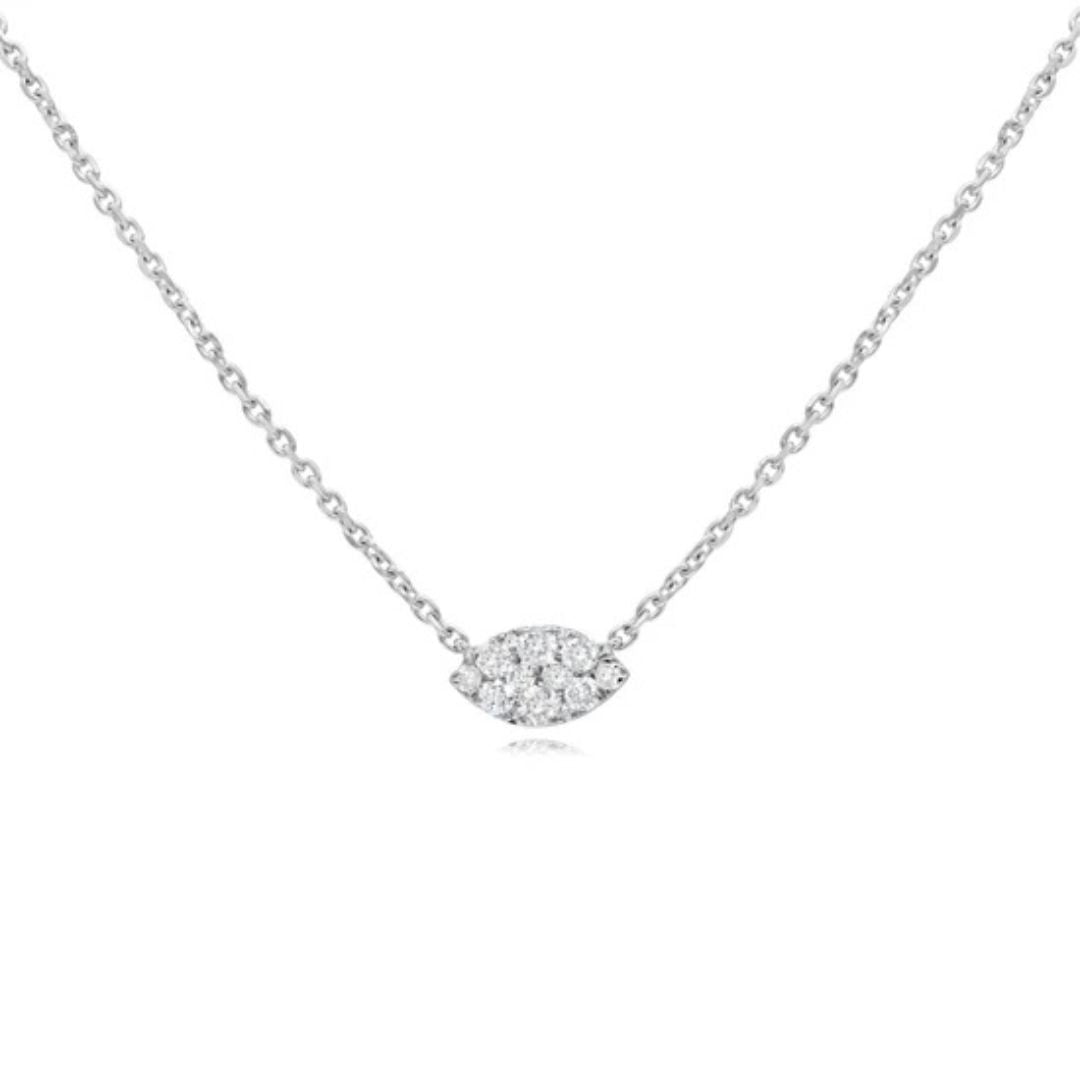 Diamond Marquise Pendant Necklace